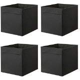 Ikea Drona Storage Box 33x 38x 33 cm black (for Expedit shelving unit4 pieces), black, Doppelpackung