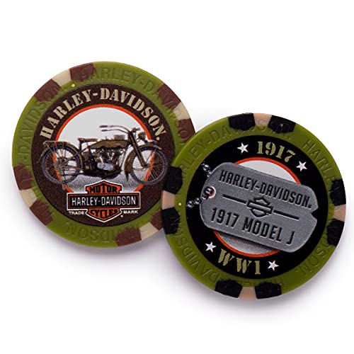 Harley-Davidson 1917 Military Series Poker Chips DW-6741