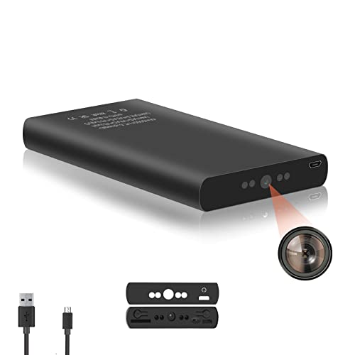 mom faves 1080P Hidden Camera Power Bank, 10,000mAh Spy Camera with Night Vision Gravity Sensor Motion Detection Video Recording for Indoor Outdoor up to 128GB No WiFi