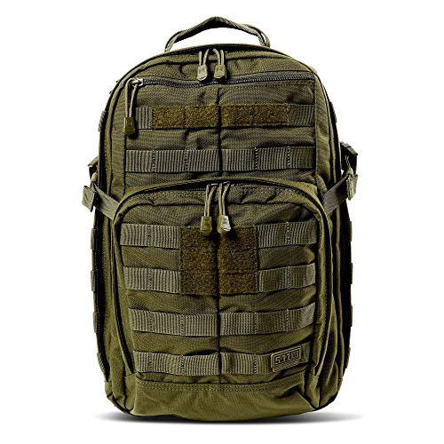 5.11 Tactical Military Backpack - RUSH12 - Molle Bag Rucksack Pack, 24 Liter Small, Style 56892, Black