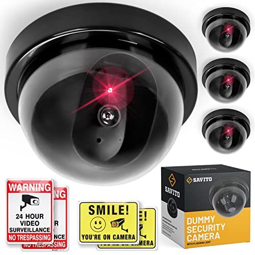 fake camera security outdoor With 4 smile your on camera signs Realistic fake house camera