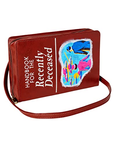 Spirit Halloween Beetlejuice Recently Deceased Crossbody Bag | Officially Licensed | Beetlejuice Costumes and Accessories | Halloween Props | Horror Accessory Multicolored
