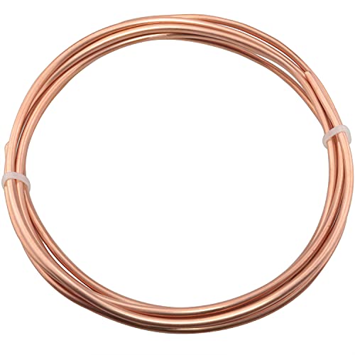 JJHXSM 2 Meter 6.5Ft Refrigeration Capillary Pipe Tubing OD 3mm x ID 2mm Copper Tubing Coil Tube, Copper