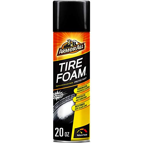 Tire Foam by Armor All, Tire Cleaner Spray for Cars, Trucks, Motorcycles, 20 Oz Each