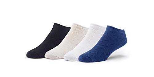 Maggie's Organics - Organic Cotton Footie Socks - Classic for Women & Men - 4 Pairs - Unisex - Casual & Comfortable - Soft - Long Lasting - Made In The USA