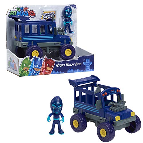 PJ Masks Just Play Vehicle Night Ninja and Bus , Blue