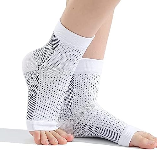 Heelsium Pain Relief Socks, Neuropathy Socks for Women, Instant Pain Medical Athletic Calf Socks for Pain Relief, Ankle Compression Socks, Soothe Socks Arch Support for Women & Men (L/XL,A)