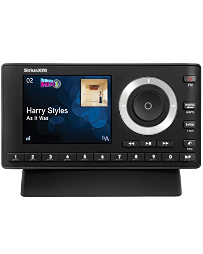 SiriusXM Onyx Plus Satellite Radio Home Kit, Listen to Live Ad-Free Music, News, Sports & More on Home Stereo or Bluetooth-Powered Speakers, Full-Color Display, 1-Touch Pause, Rewind, Replay