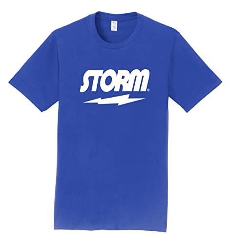 Logo Infusion - I Am Bowling - Blue T-Shirt 100% Cotton - Storm - White Logo - Design 00BD (Adult X-Large)