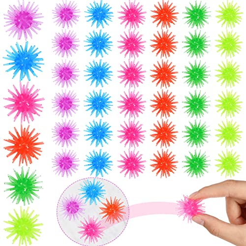 Charniol 36 Pcs Window Crawler Balls Stretchy Sticky Rolling Ball Toy Wall Climbers Small Multicolored Mini Fidget Squishy Stress for Anxiety Relief Hand Exercise
