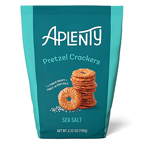 Amazon Brand - Aplenty, Sea Salt Pretzel Crackers, 6.35 oz