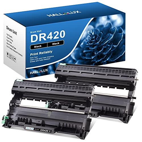 DR420 DR 420 Drum Unit Replacement for Brother DR420 DR-420 Drum Unit Use with Brother HL-2270dw HL-2280dw MFC-7360n Drum MFC 7860dw Drum HL-2130 HL-2220 HL-2230 Printer(2 Black)