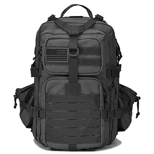 Military Tactical Backpack w/Bottle Holder, Small 3 Day Assault Pack Army Molle Bug Bag Backpacks Rucksack for Hiking Camping Trekking Hunting Travel