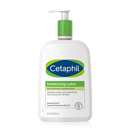 Cetaphil Body Moisturizer, Hydrating Moisturizing Lotion for All Skin Types, Suitable for Sensitive Skin, NEW 20 oz, Fragrance Free, Hypoallergenic, Non-Comedogenic