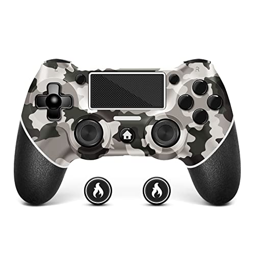 AceGamer Wireless Controller for PS4 Gamepad Compatible with PS4/Pro/Slim Double Shock/Touchpad/Headphone Jack/Six-axis Motion Control (Camouflage)