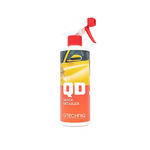 Gtechniq - Quick Detailer - Adds Gloss, Slickness, and Durability to Your Car Paintwork; Easy Spray-On Wipe Off Formula; Works with All Products; Trim and Glass Safe (500 milliliters)