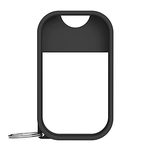 Touchland Mist Case for Power and Glow Mist (1FL OZ) | Protective and Stylish Sanitizer Accessory with Keyring | Silicone| Black