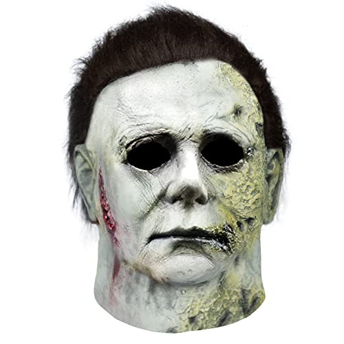 TQTYOY Michael Myers Mask 2021 Halloween Horror Scream Cosplay Costume Scary Halloween Mask.(Myers Mask 2021)