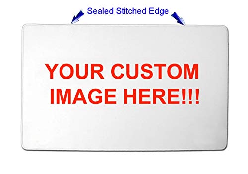 Personalized Custom Playmat w/White Stitched Edge Any Image You Want with Free Champ Wristband