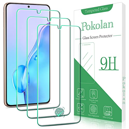 Pokolan (3 Pack) Screen Protector for Samsung Galaxy S21 Plus 5G Tempered Glass (6.7-inch), 9H Hardness, Anti Scratch, Bubbles Free, Case Friendly