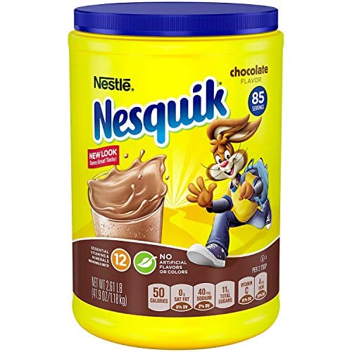 Nestle Nesquick Chocolate Flavored Powder (2.61 Pound) (3 Pack)