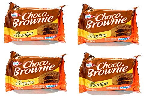 Chocorramo Brownie Relleno Con Arequipe/Brownie Filled With Dulce De Leche (Pack of 4)