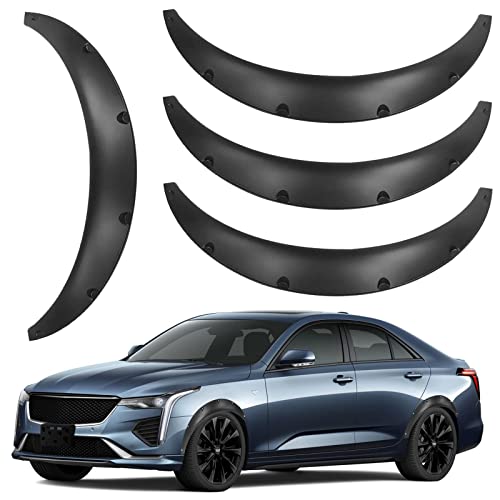 4PCS 780mm Universal Fender Flares Wide Body Kit Wheel Arches Auto Car Body Kit Durable Polyurethane Black