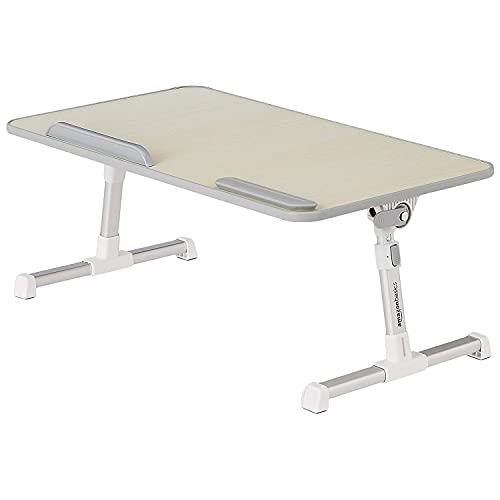 Amazon Basics Adjustable Tray Table Lap Desk Fits up to 17-Inch Laptop, Large, 13"x24"