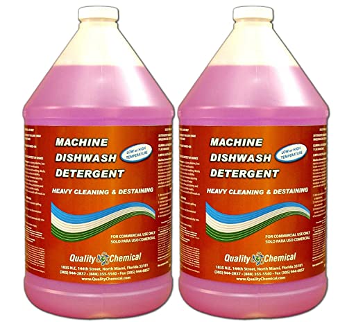 Quality Chemical/Industrial Grade Machine Dishwash Detergent/Used for low & high Temp dishwash machines / 2 Gallon case