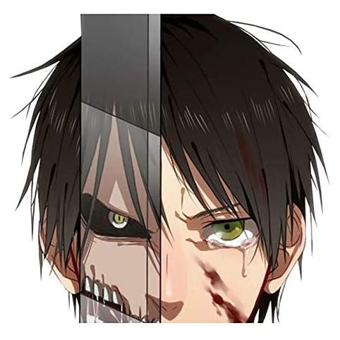 Attack on Titan Anime Peeking Personality - Sticker Graphic - Weatherproof & Long Lasting Sticker