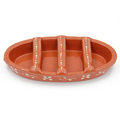 Ceramica Edgar Picas Traditional Portuguese Clay Terracotta Sausage Roaster (N. 3 Large)