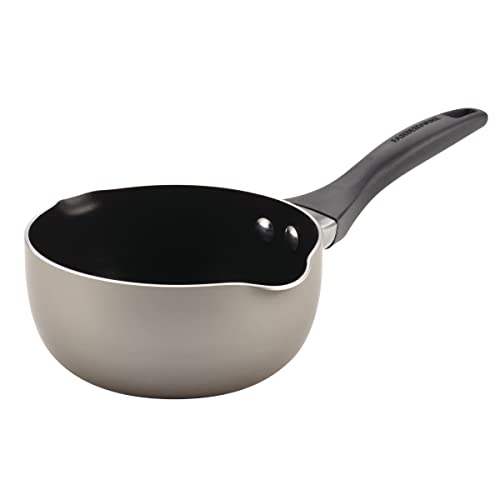 Farberware 21666 Dishwasher Safe Nonstick Sauce Pan/Saucepan/Saucier, 1 Quart, Silver