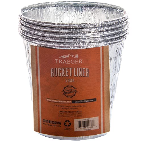 Traeger Grease Bucket Liner, 5 count (Pack of 1)