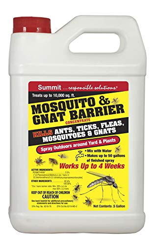 SUMMIT Mosquito & GNAT Barrier - Concentrate -for Insects ,1/2 Gallon, Natural (031-6)