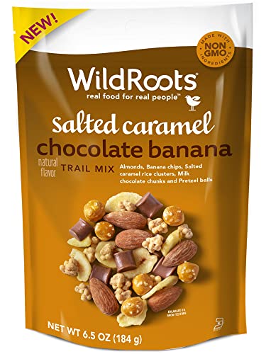 WildRoots Trail Mix, Made with Non-GMO Ingredients & Natural Flavor (Salted Caramel Chocolate Banana, Pack of 1)