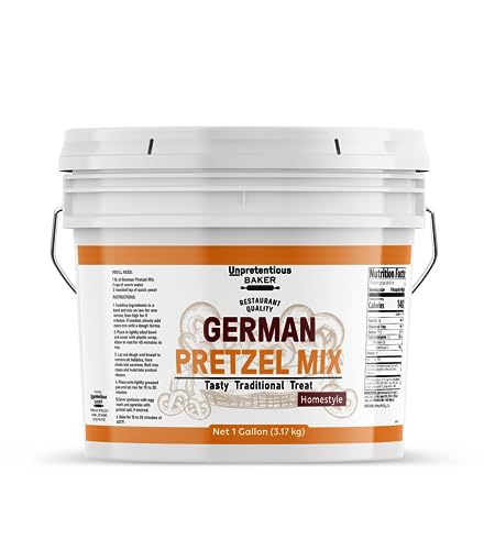 Unpretentious German Pretzel Mix, 1 Gallon Bucket, Bulk Size for Large Gatherings, Traditional Style