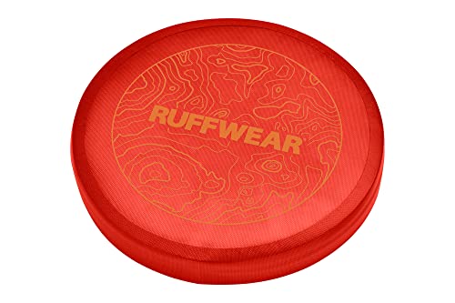 Ruffwear, Camp Flyer Dog Toy, Lightweight and Flexible Disc for Throw and Fetch, Red Sumac