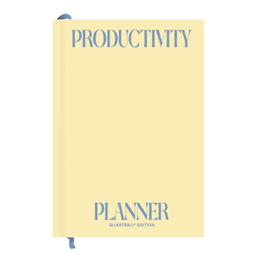 90 Day Productivity Planner | Journal Notebook | Monthly, Weekly, Daily Organizers | To-Do List & Time Management | Habit Tracker | Goal Setting | Undated | Motivational Quotes (Buttercream)