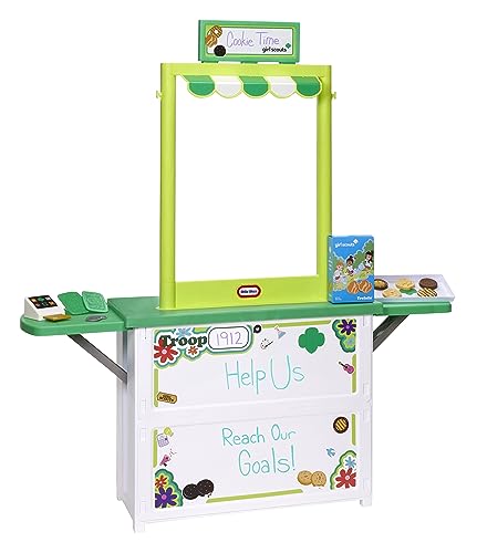 Little Tikes Girl Scout Cookie Booth with 19 Accessories, Cookie Selling Pretend Play Toy, for Indoor and Outdoor, for Kids Ages 3+ Years