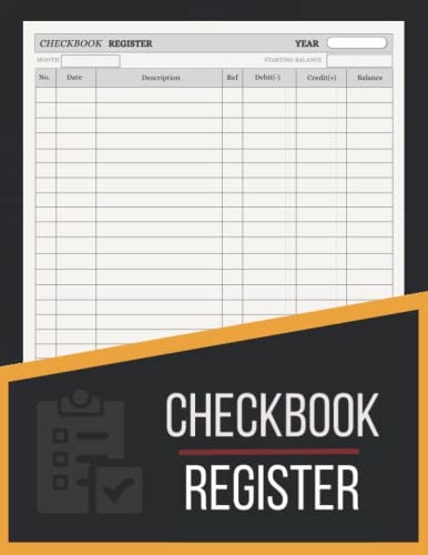 Checkbook Register: Check Registers for Personal Checkbook| Check Payment and Deposit Register| Check Ledger Notebook | Checking Account Transaction ... (Financial Ledgers by ProData Publishing)