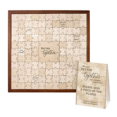 Lillian Rose Puzzle Guest Book for an Alternative Wedding Guestbook, One Size, Clear