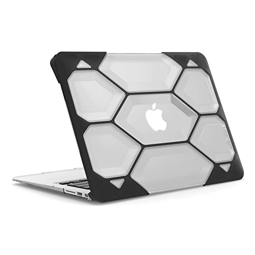 IBENZER Compatible MacBook Air 13 Inch Case A1466 A1369, Heavy Duty Protective Hard Shell Case Cover for Apple Mac Air 13 Old Version 2017 2016 2015 2014 2013 2012 2011 2010, Clear, HA13CYCL