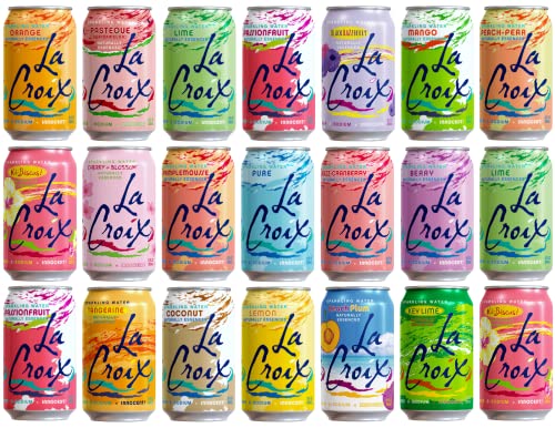 La Croix Sparkling Water Assorted Variety Pack - 12 Fl Oz Cans - By Obanic (24-Count)