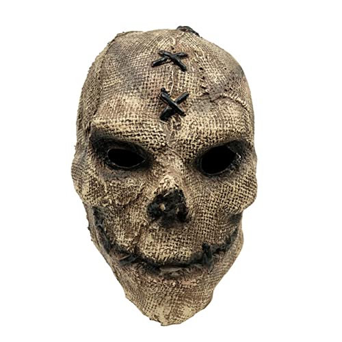 Halloween Mask-Supersoft Creepy Scary Halloween Mask,The Evil Demon Cosplay,Trick Or Treat Fancy Mask (E)