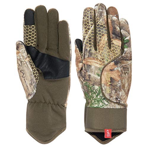 HOT SHOT Men's Edge Insulated Stormproof Glove - Realtree Edge Camo Hunting Glove
