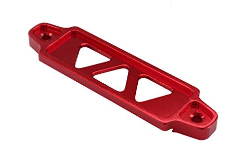 Racing Billet Aluminum Red Car Battery Tie Down Bracket Mount Brace Bar kit