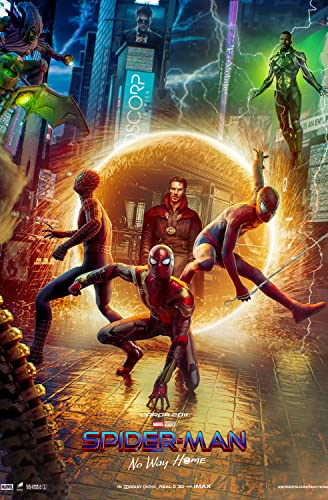 Rock-Poster Tom Holland Spider Man 3 No Way Home (2021) Movie Poster and Prints Unframed Wall Art Gifts Decor 16x24, 16 x 24 Inch