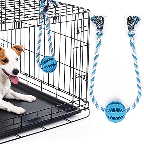 ChengFu Interactive Dog Toys, Crate Training Aids for Puppies, Reduce Stress Anxiety Peanut Butter Dog Food Treat Dispenser Toys