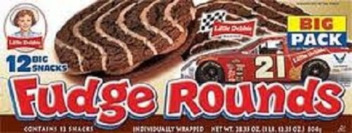 Little Debbie Chocolate Fudge Rounds 1 Pound 12.35oz Big Pack Box