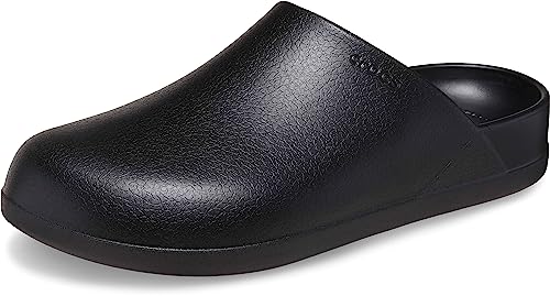 Crocs Unisex Dylan Mules Clogs-Shoes, Black, 10 US Men